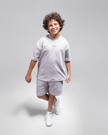 Boys 2 Piece Set - T-shirt & Short - Grey