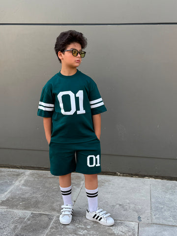 NU-01 Cotton Set - T-shirt & Short - Light-G