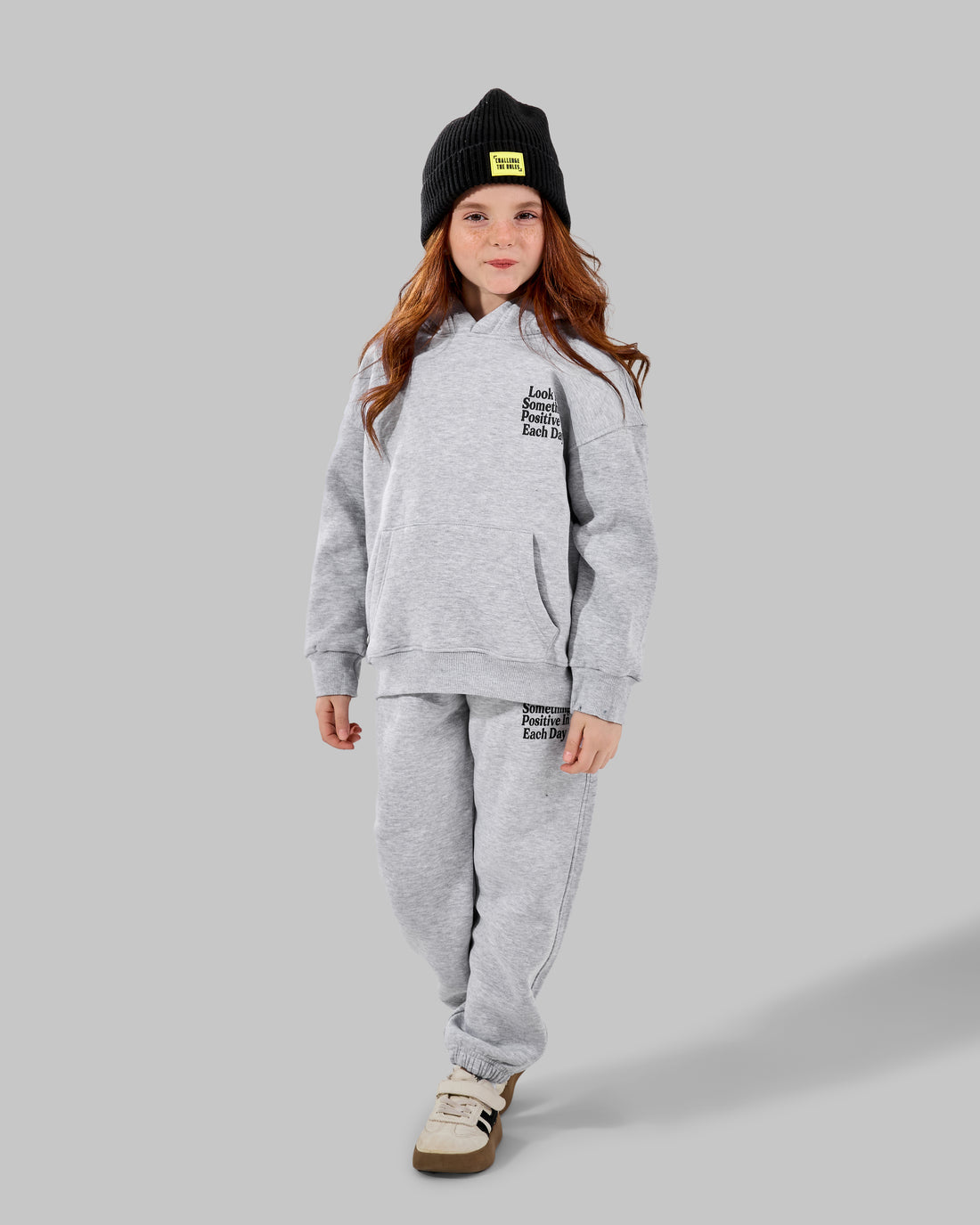 Looking melton Set - ice grey