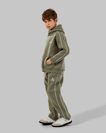 wide leg melton Set - Army
