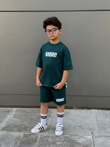 Jakar Cotton Set - T-shirt & Short - Light-G