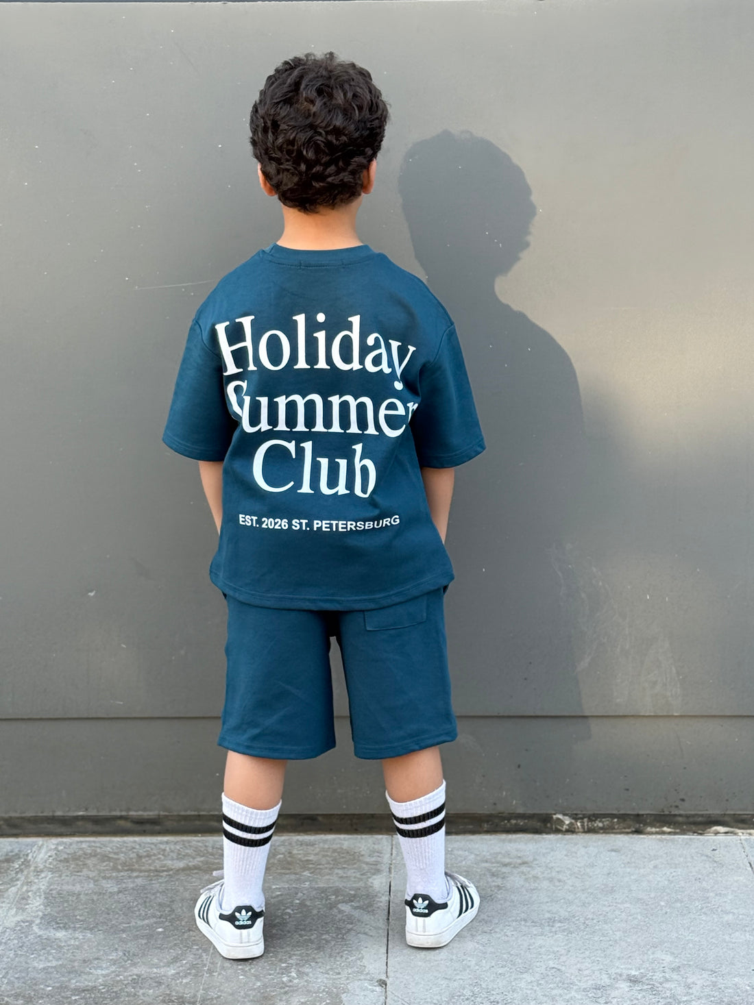 Holiday Cotton Set - T-shirt & Short - Navy