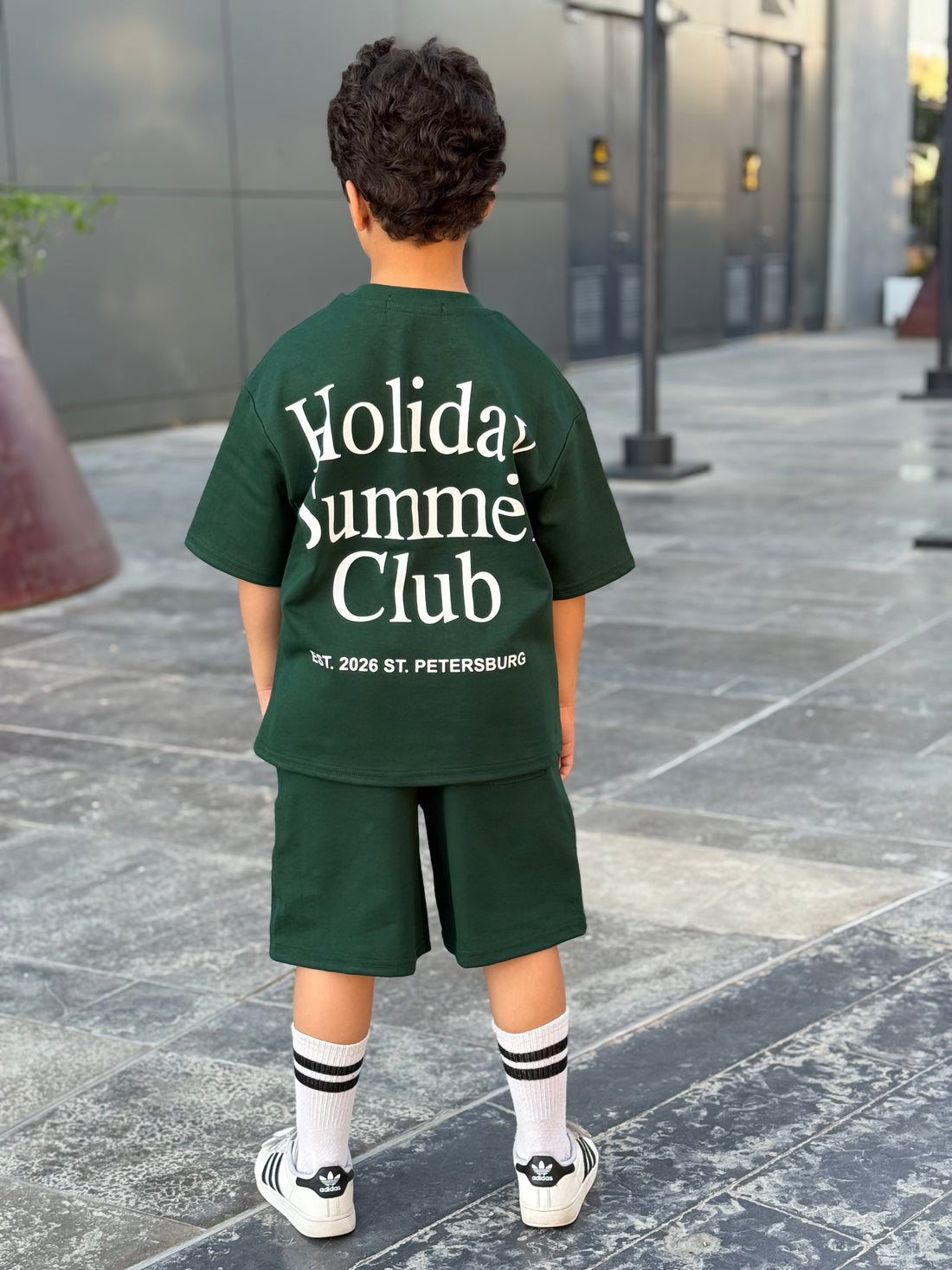 Holiday Cotton Set - T-shirt & Short - Green