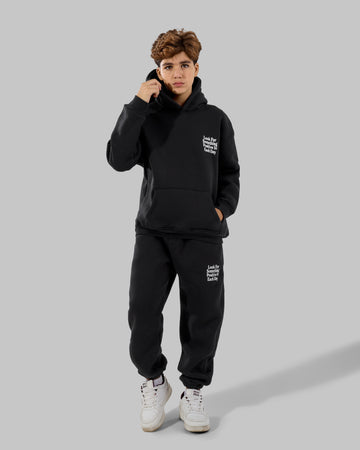 Looking melton Set - Black