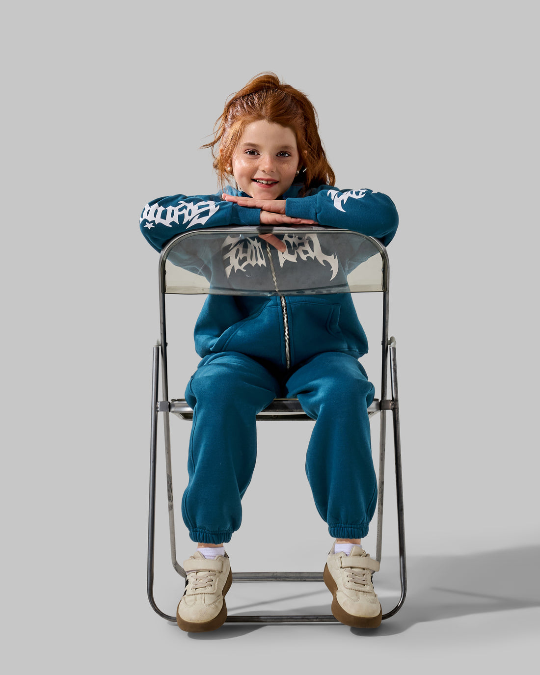 Zipper melton Set - Navy blue