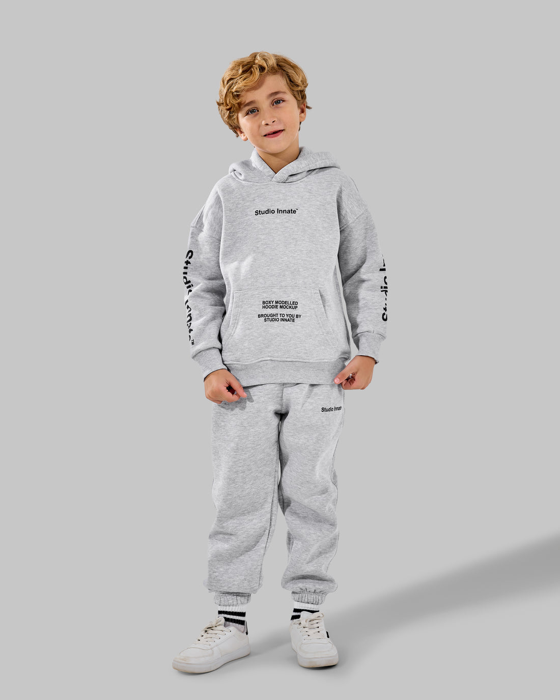 Studio  melton Set - ice Grey