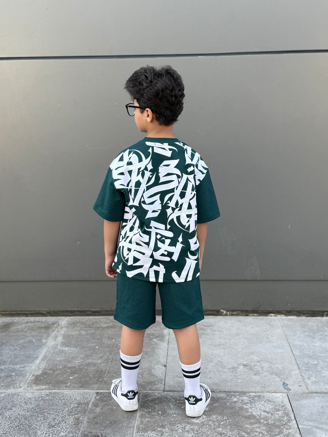 Jakar Cotton Set - T-shirt & Short - Light-G