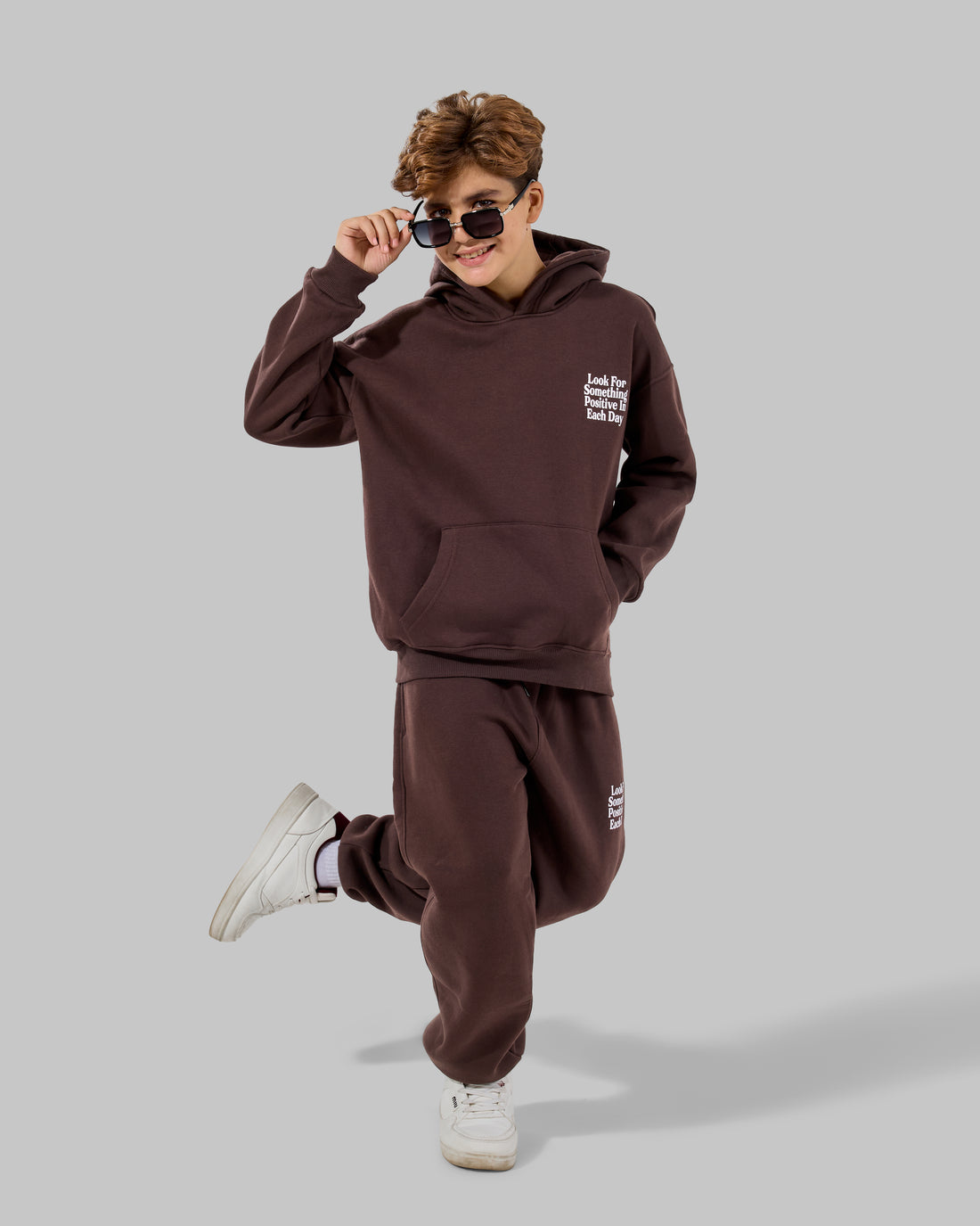 Looking melton Set - Brown