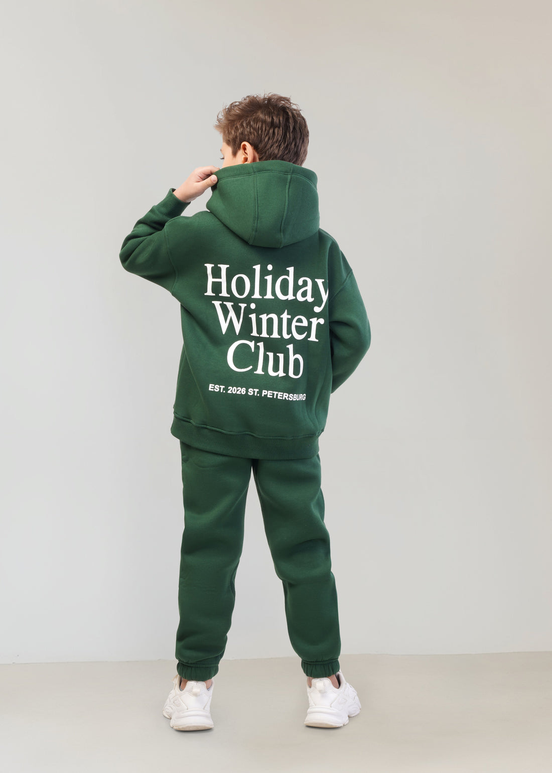 Holiday melton Set - Forest Green