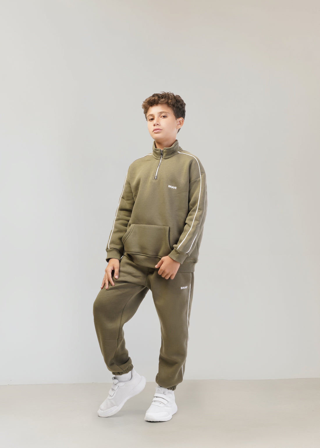 Brave melton Set - Olive Green