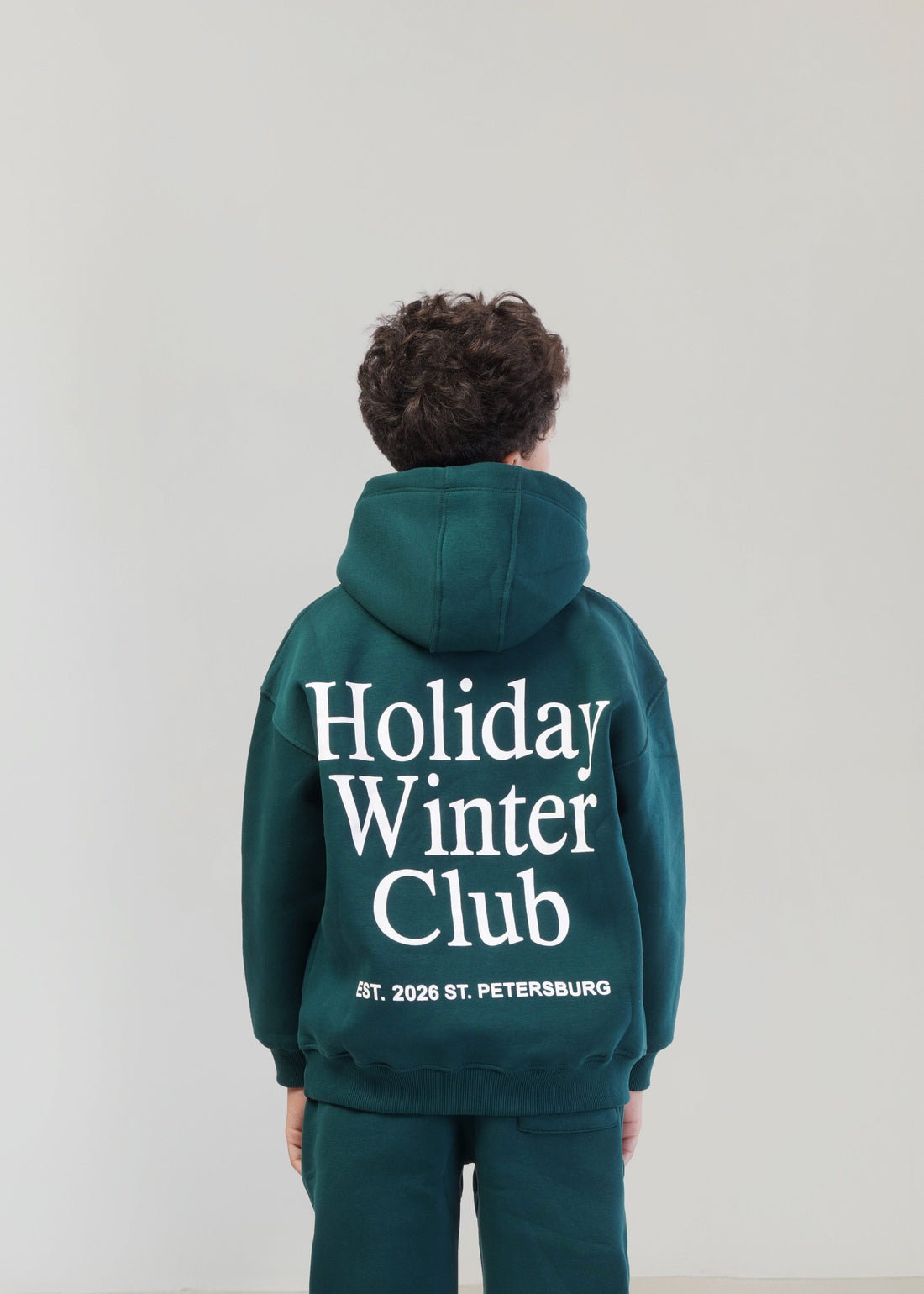 Holiday melton Set - Teal Green