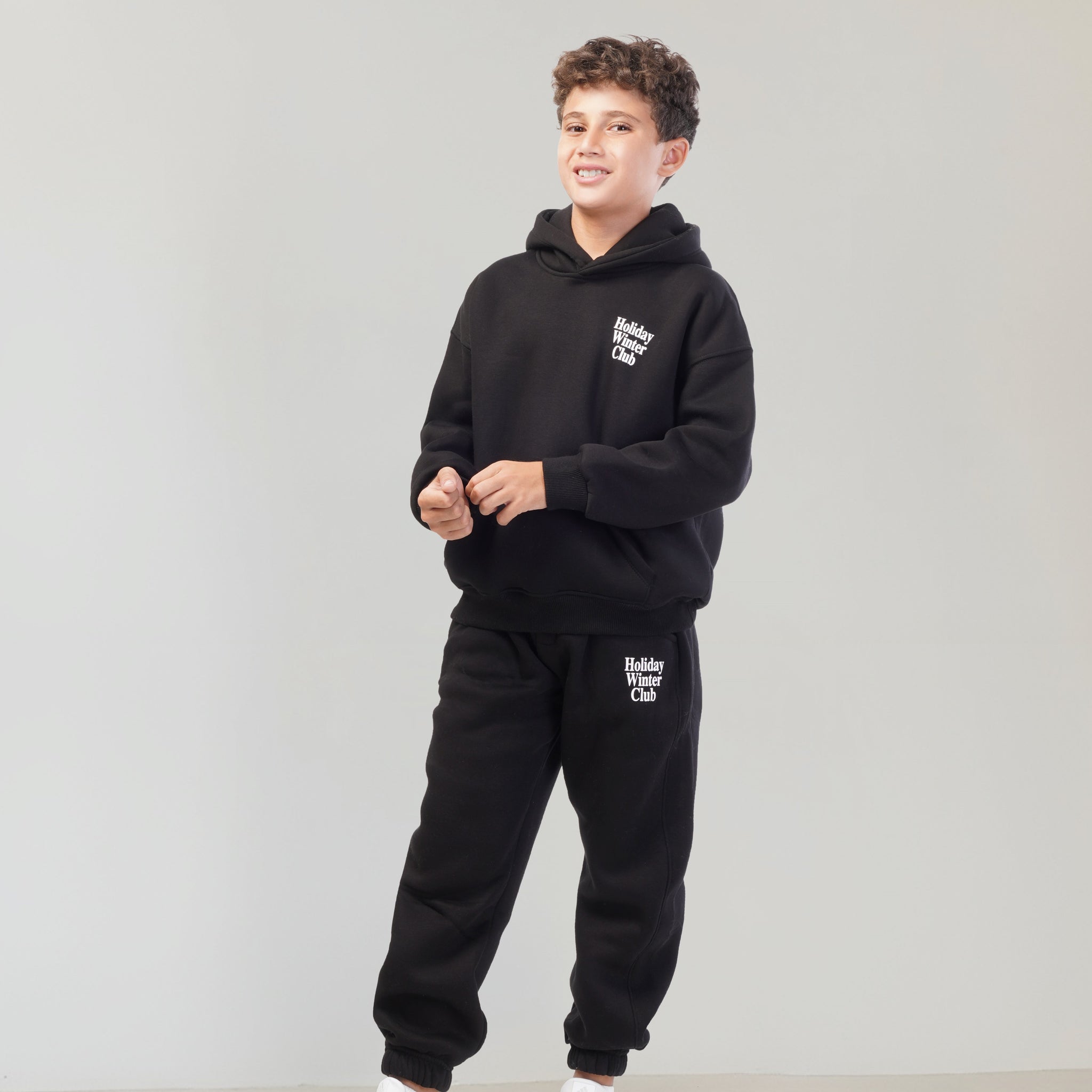 Holiday melton Set - Black