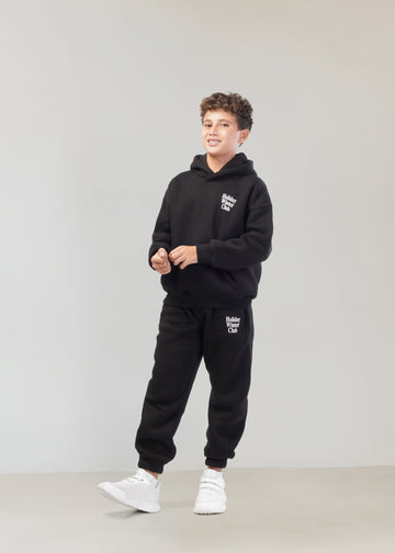 Holiday melton Set - Black