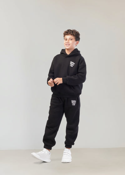 Holiday melton Set - Black