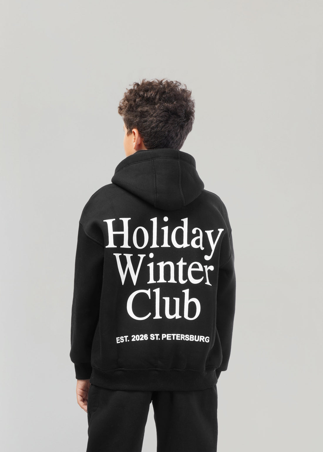 Holiday melton Set - Black