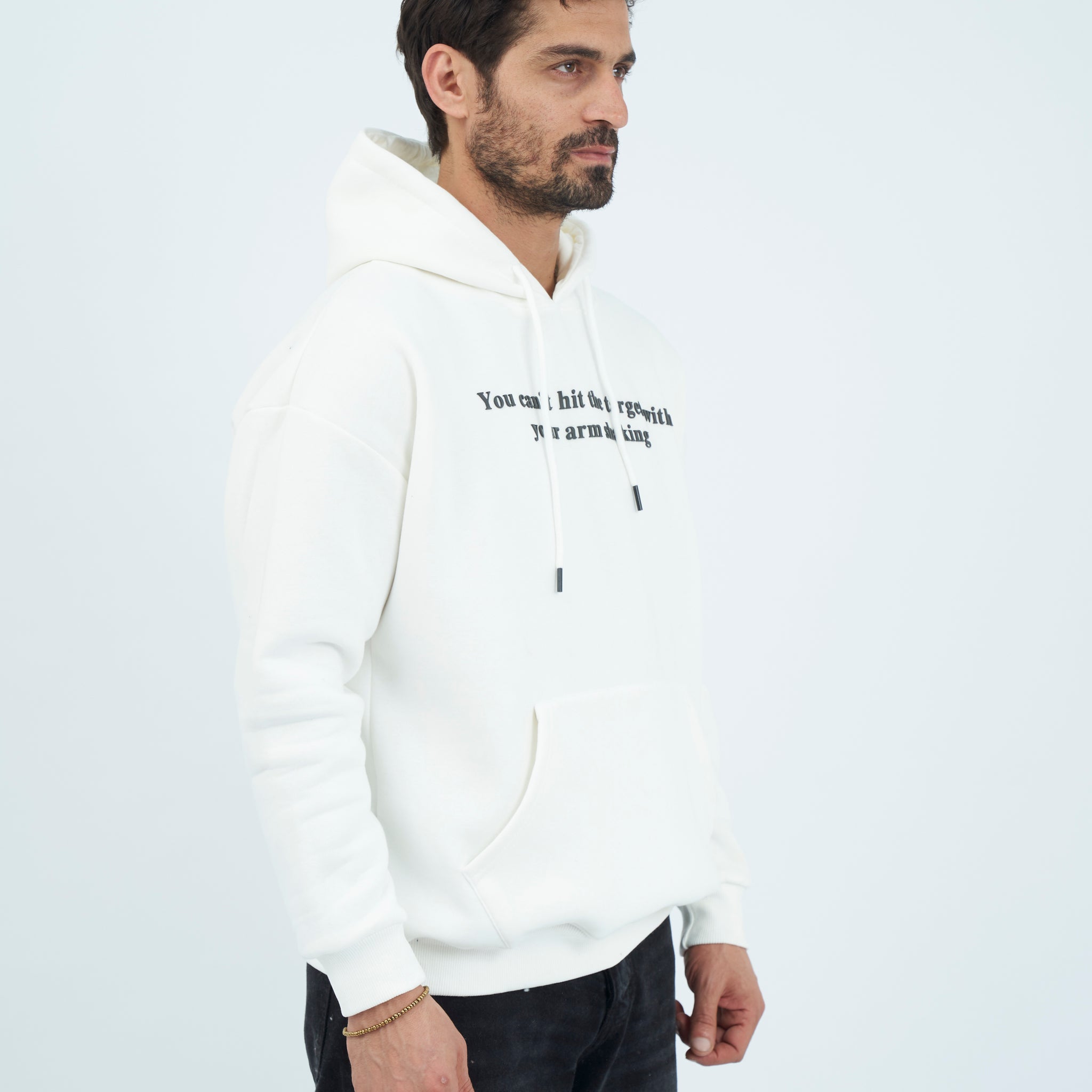 Oversize Printed Hoodie Sweatshirt