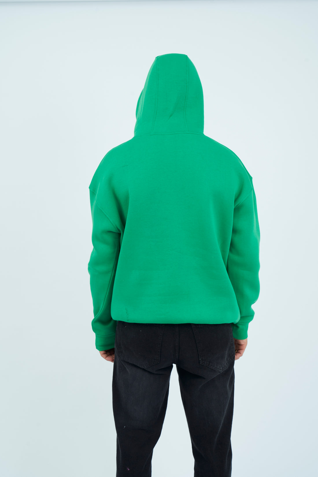 Oversize Basic Hoodie - Green