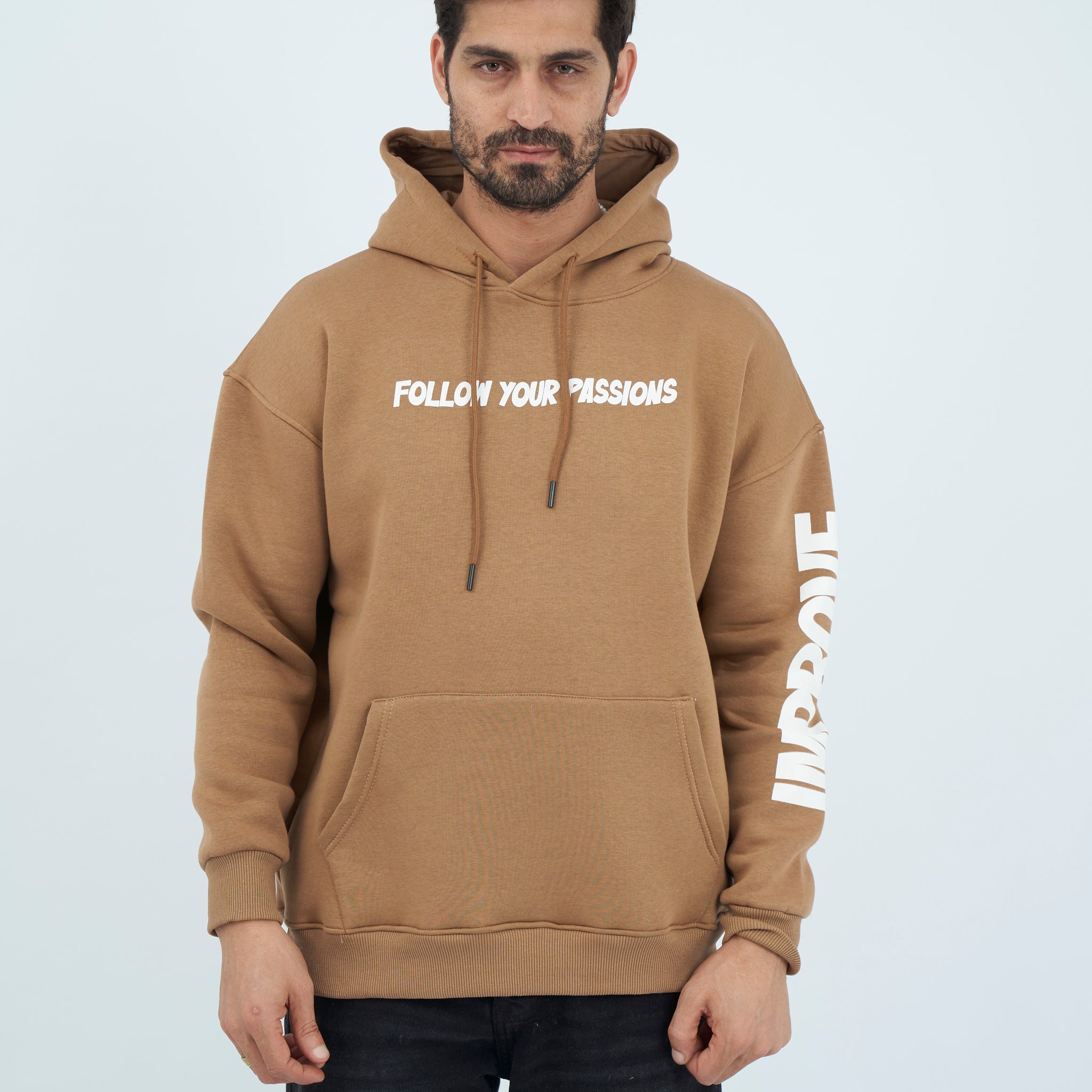 Oversize Printed Hoodie Sweatshirt