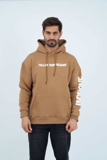 Oversize Printed Hoodie Sweatshirt