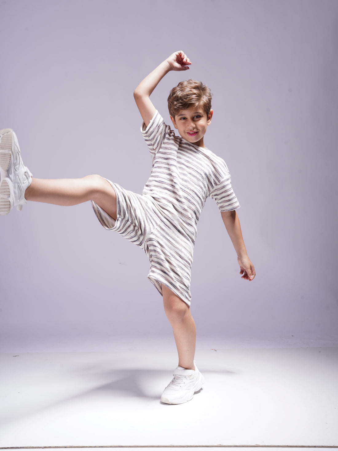 Stripped 2 Piece Set - T-shirt & Short - T1