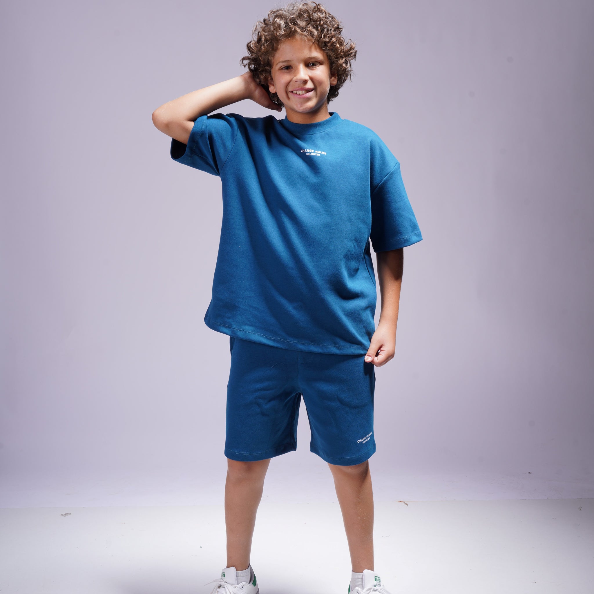 Boys 2 Piece Set - T-shirt & Short - Navy Blue