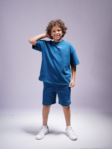 Boys 2 Piece Set - T-shirt & Short - Navy Blue