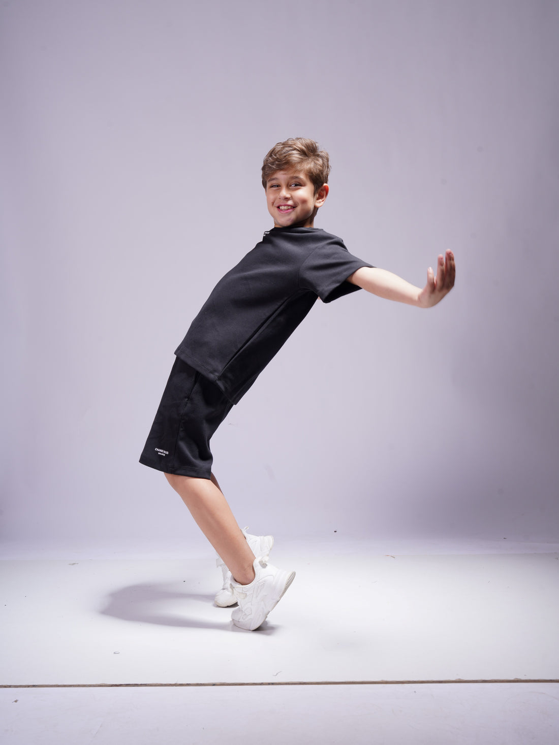Boys 2 Piece Set - T-shirt & Short - Black
