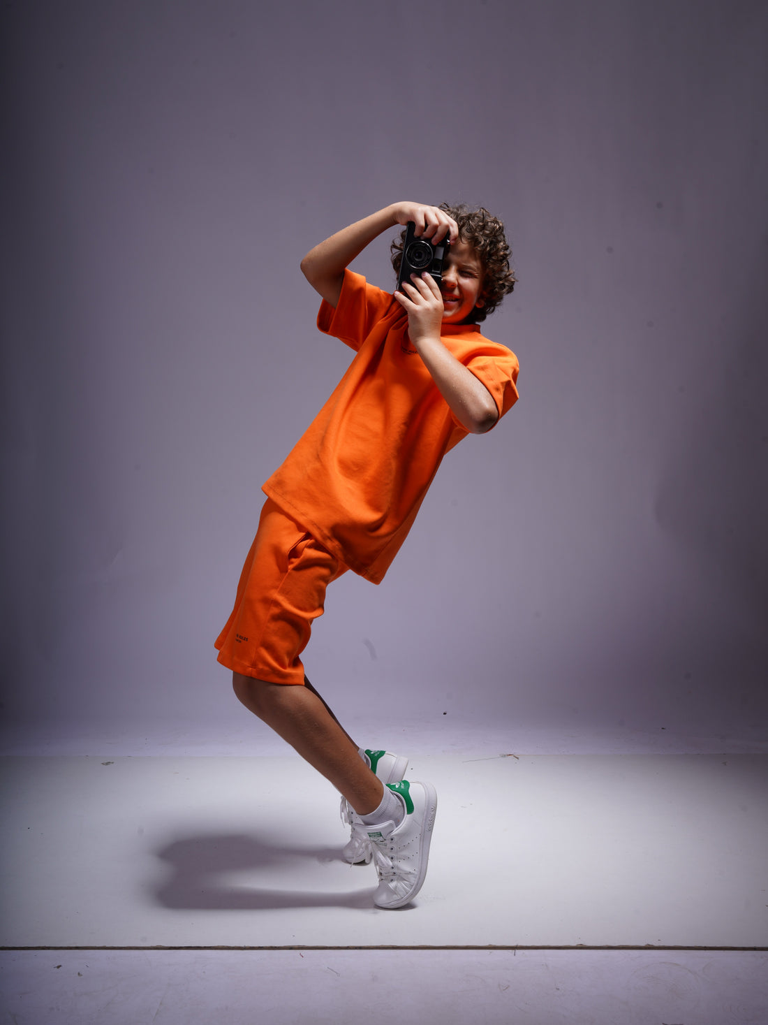 Boys 2 Piece Set - T-shirt & Short - Orange