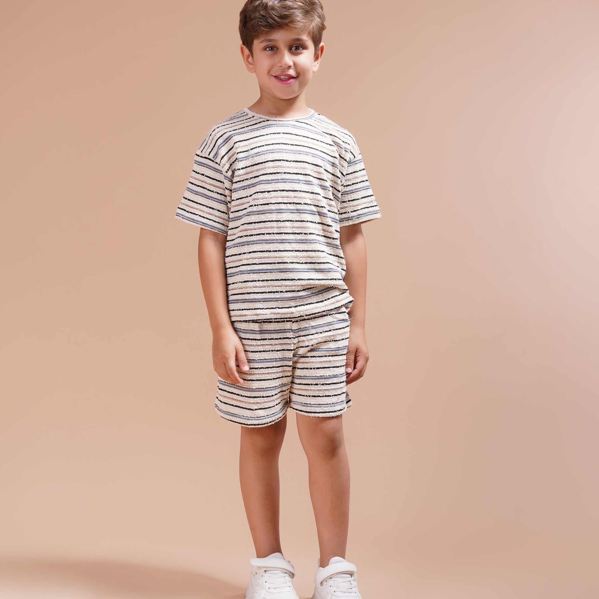 Stripped 2 Piece Set - T-shirt & Short - T5