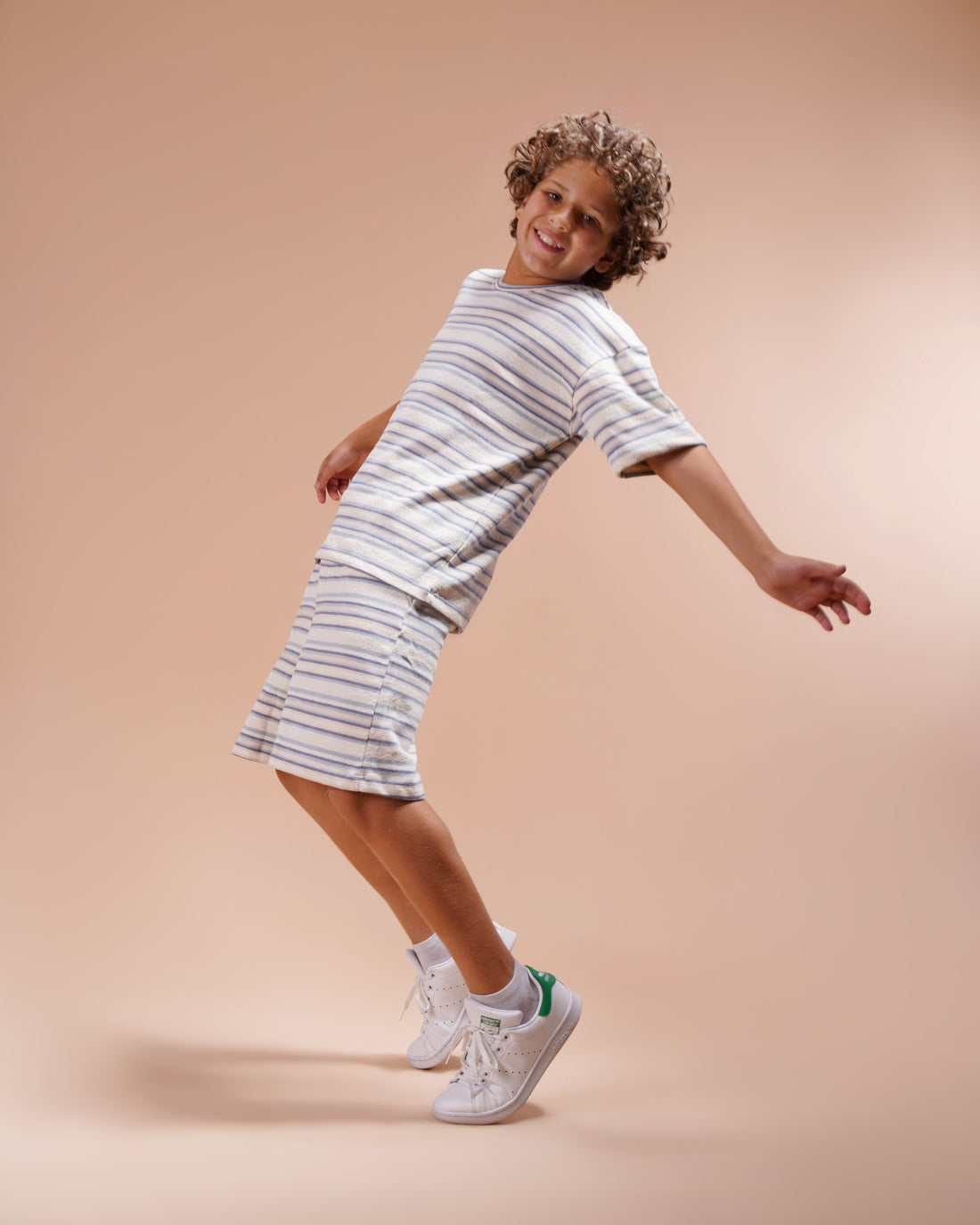 Stripped 2 Piece Set - T-shirt & Short - T2