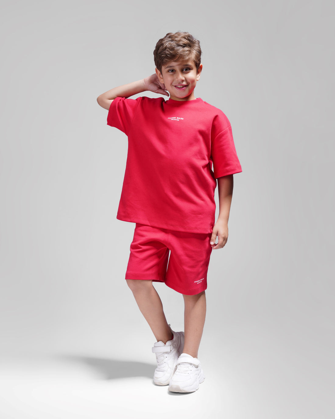 Boys 2 Piece Set - T-shirt & Short - Red