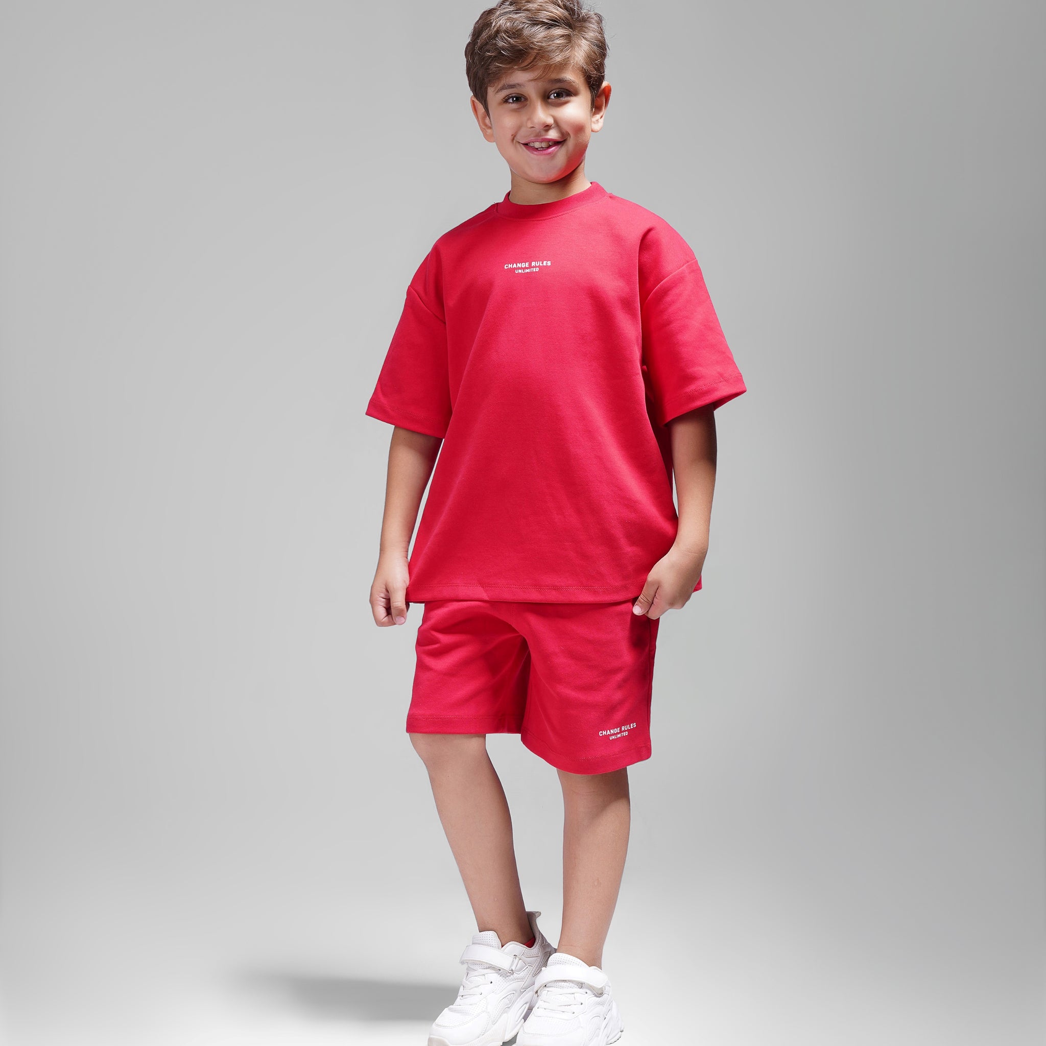 Boys 2 Piece Set - T-shirt & Short - Red