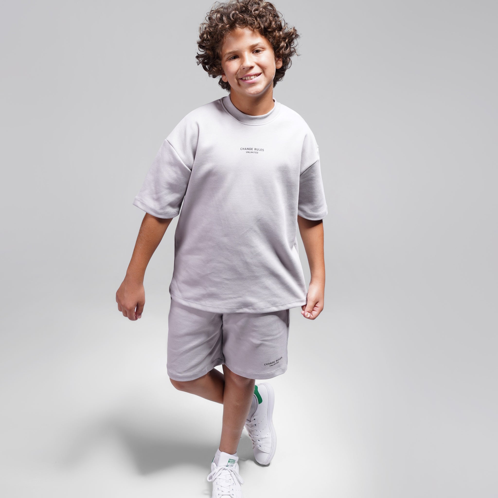 Boys 2 Piece Set - T-shirt & Short - Grey