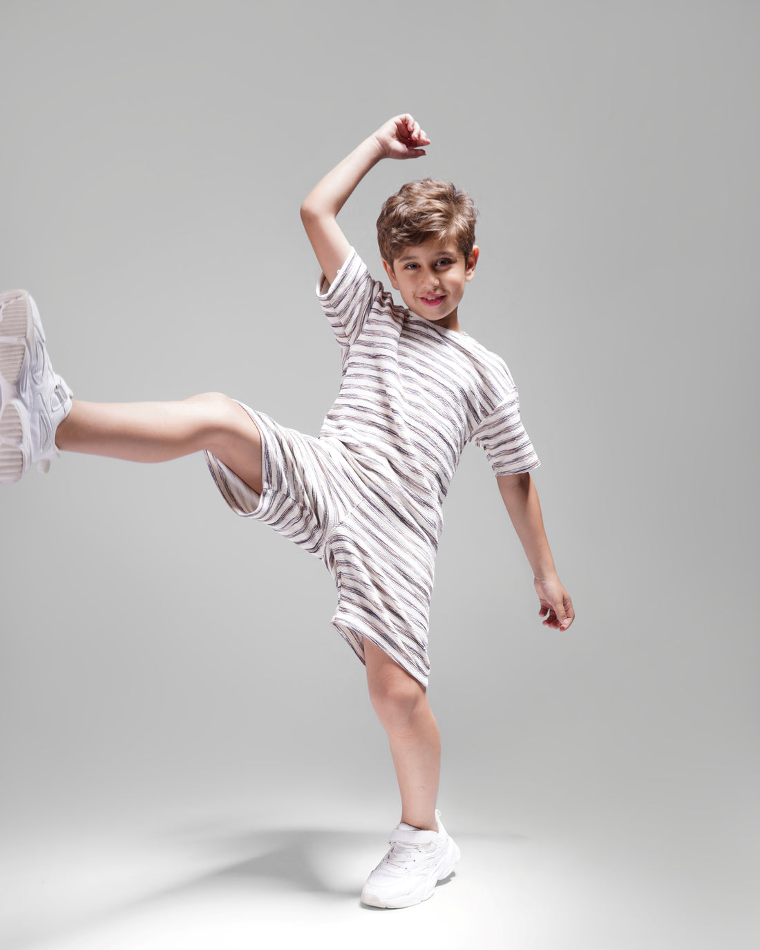Stripped 2 Piece Set - T-shirt & Short - T1