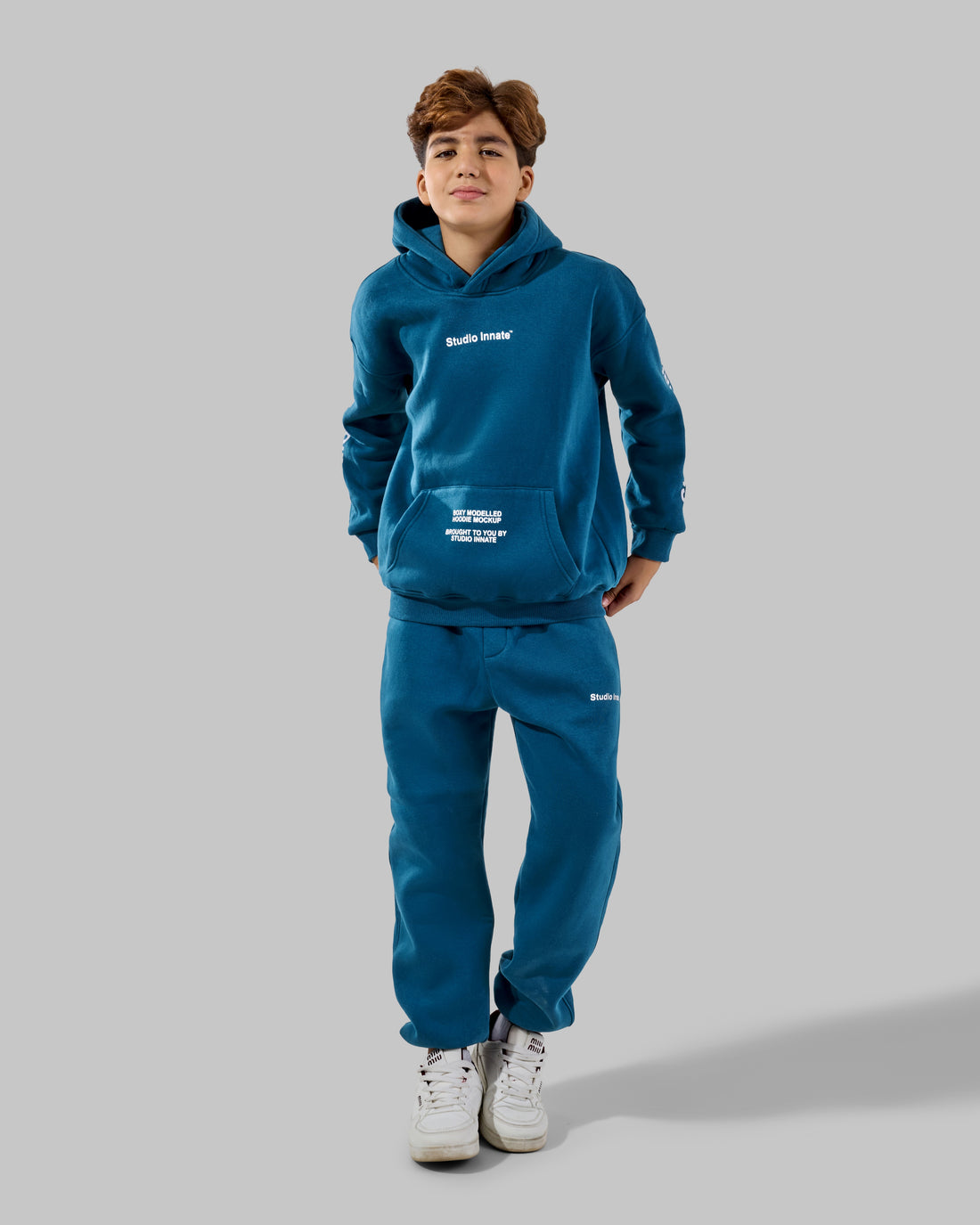 Studio  melton Set - Navy blue