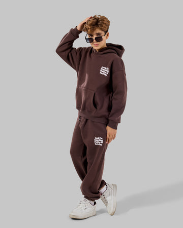 Looking melton Set - Brown