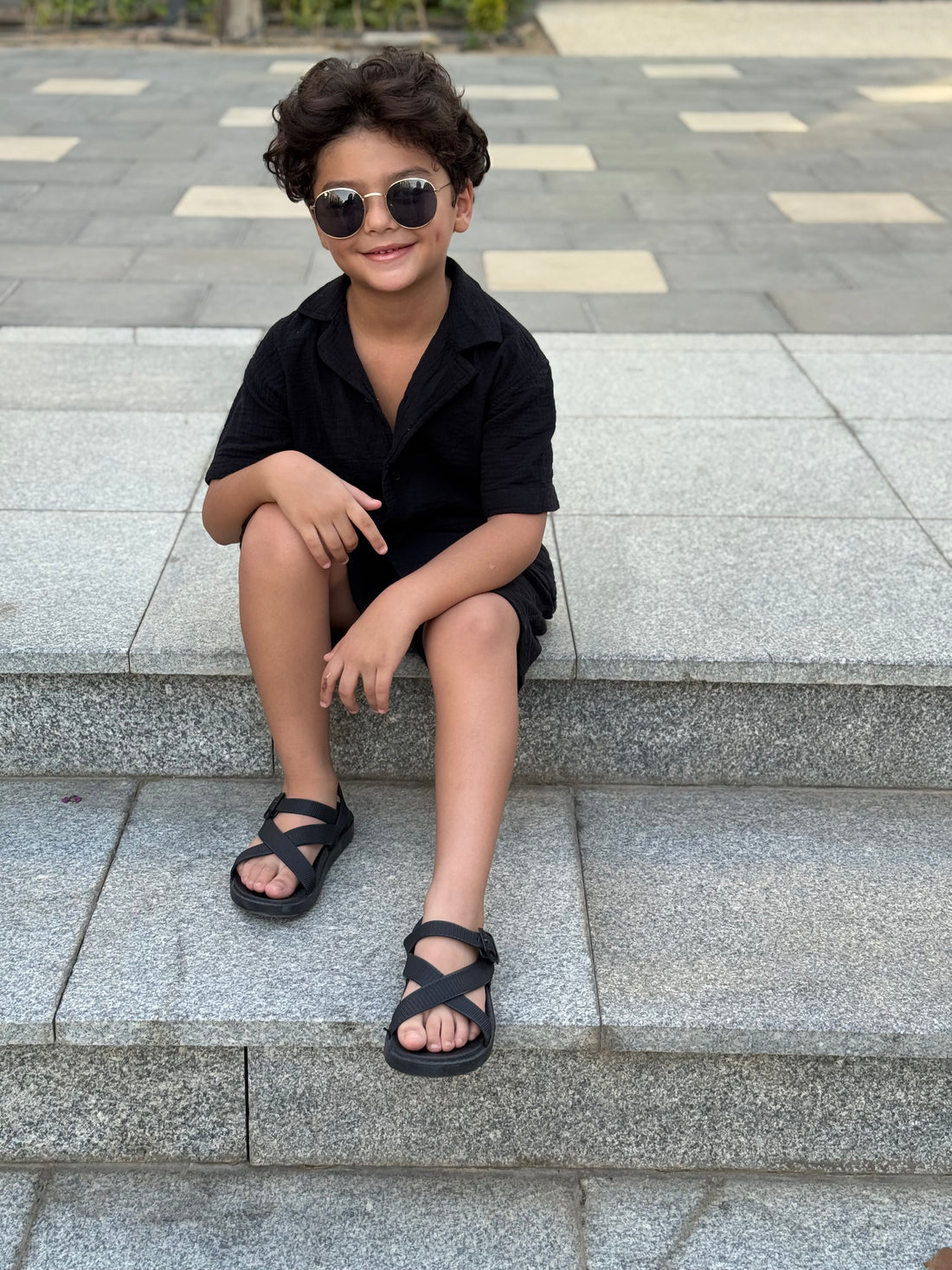 Boys Linen Set - Shirt & Short    S 5