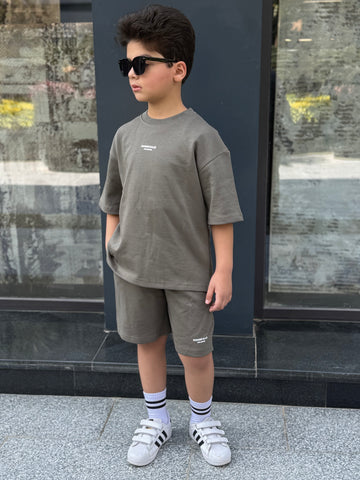 Limited Cotton Set - T-shirt & Short - Army