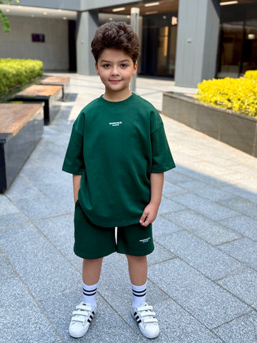 Limited Cotton Set - T-shirt & Short - Green