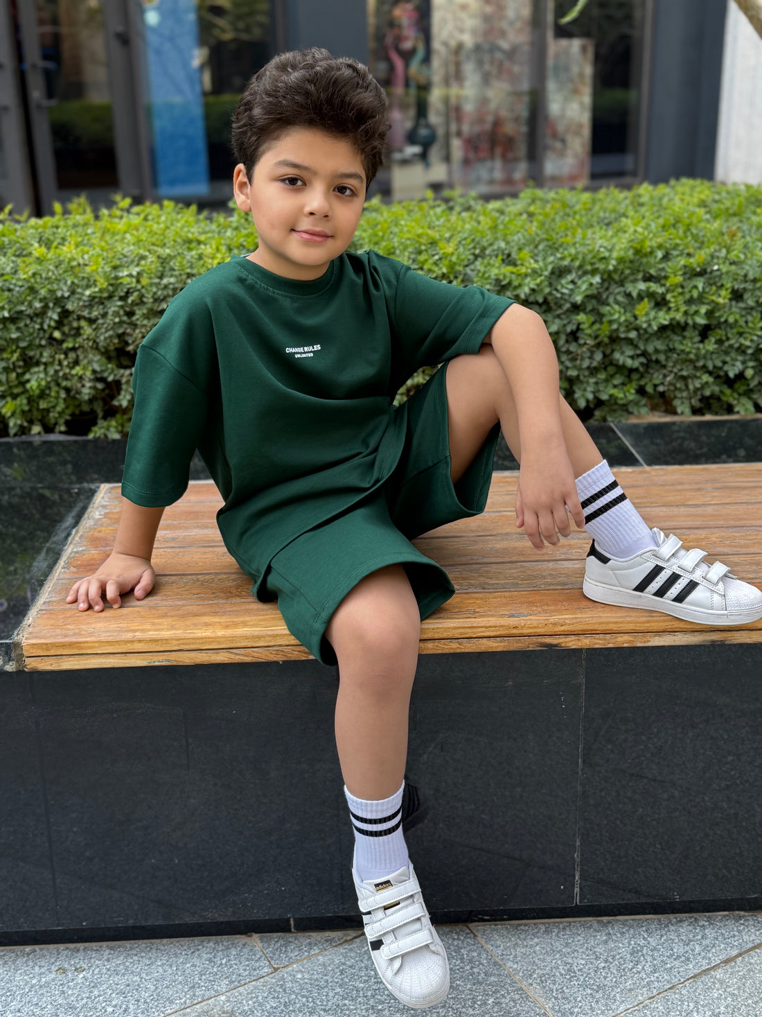 Limited Cotton Set - T-shirt & Short - Green