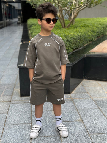 Studio Cotton Set - T-shirt & Short - Army