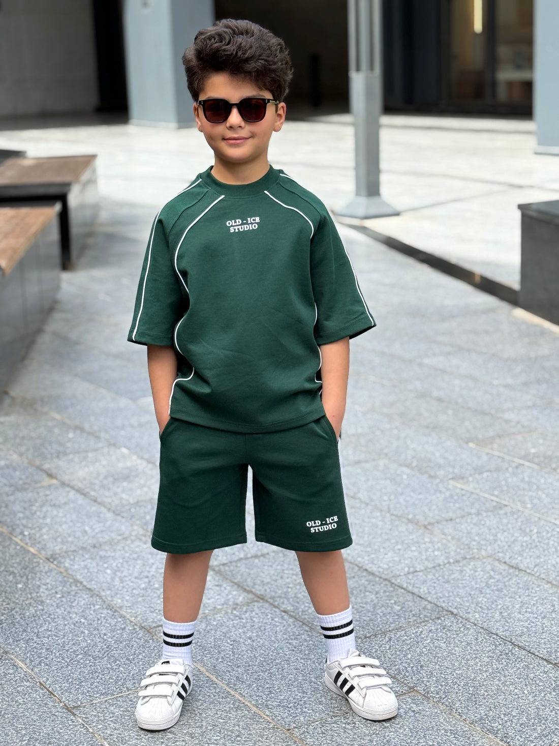 Studio Cotton Set - T-shirt & Short - Green