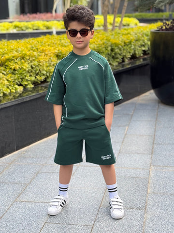 Studio Cotton Set - T-shirt & Short - Green