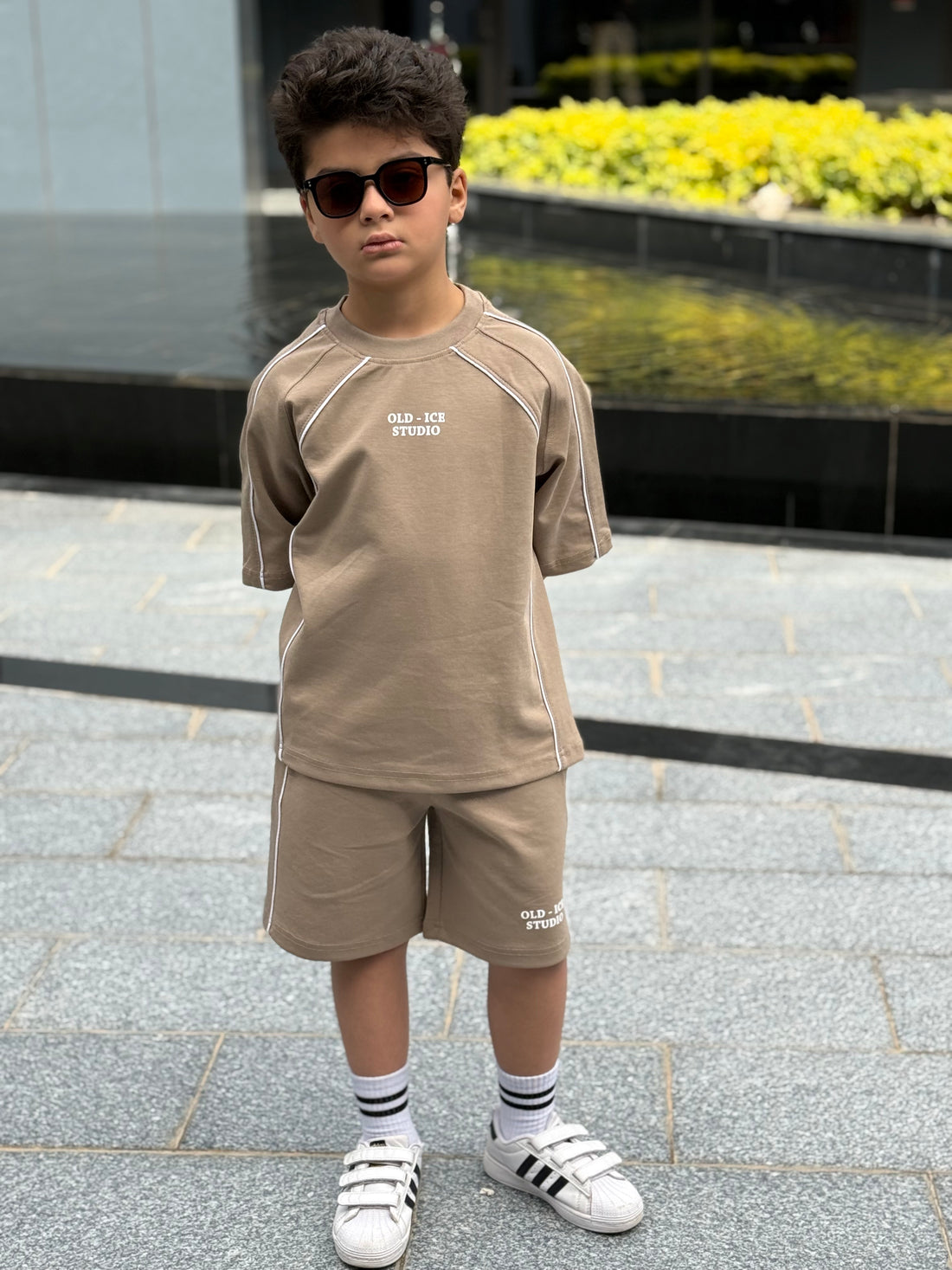 Studio Cotton Set - T-shirt & Short - Beige