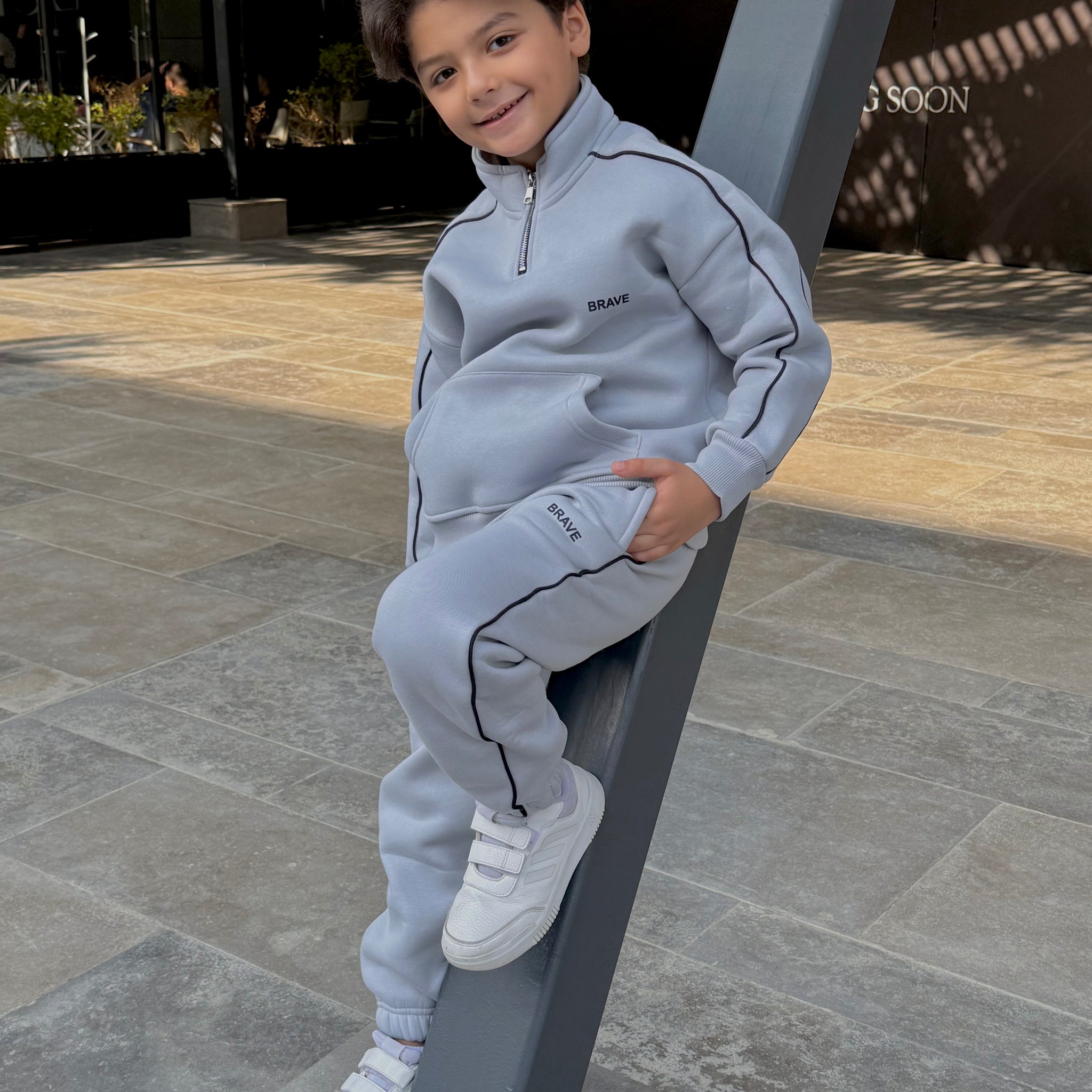 Brave melton Set - Gray